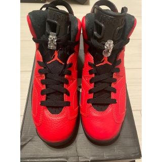 ナイキ(NIKE)のAIR JORDAN 6 RETRO BG インフラレッド23(スニーカー)