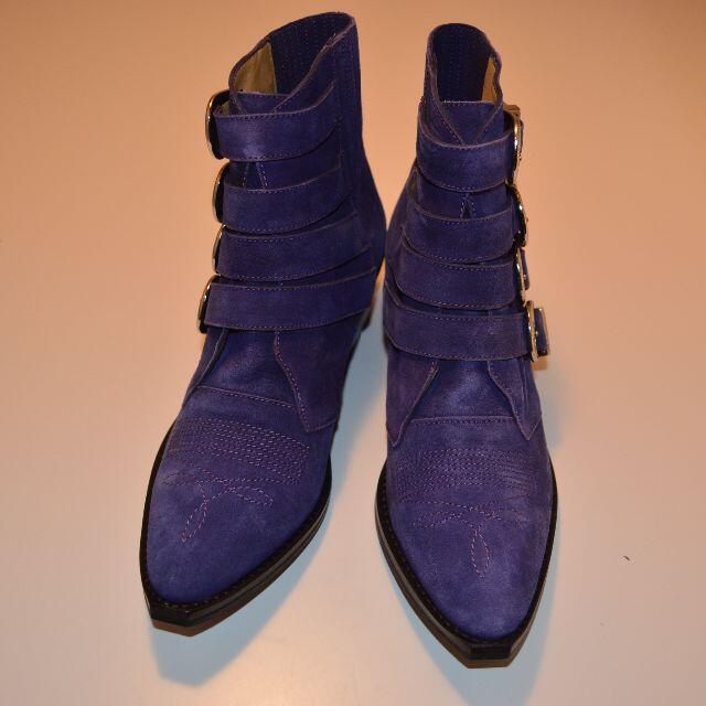 【難】トーガ プルラ ブーツ AJ006-PURPLE SUEDE サイズ 37 レディースの靴/シューズ(ブーツ)の商品写真