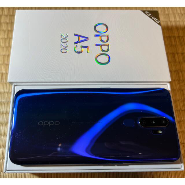 OPPO(オッポ)のOPPO A2020  ブルー スマホ/家電/カメラのスマートフォン/携帯電話(スマートフォン本体)の商品写真
