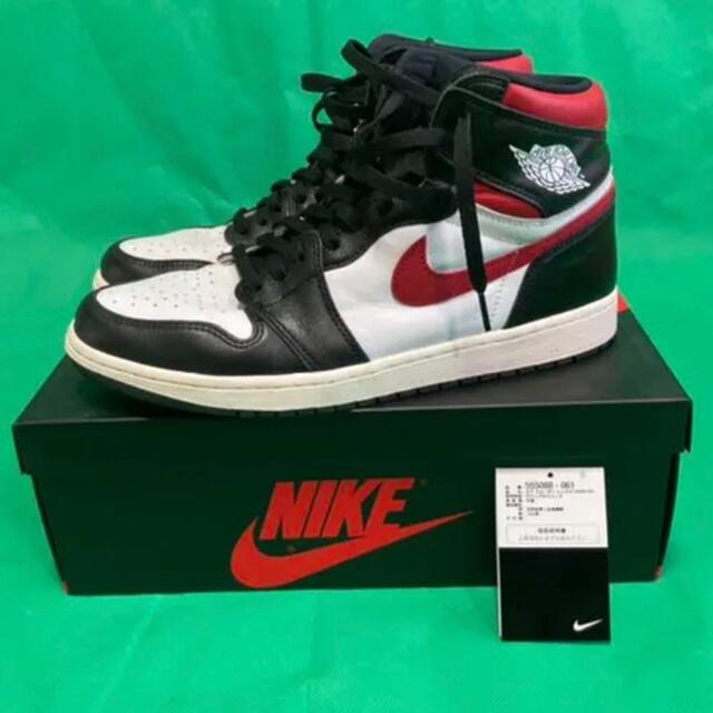 Jordan1 Retro High Black Gym Red 30cm