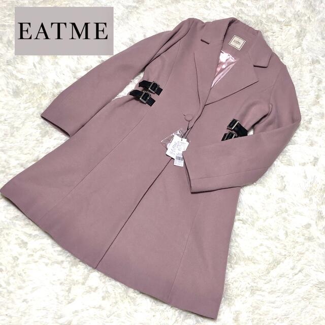 【未使用】EATME チェスターコート サイドベルト ピンク 益若つばさジャケット/アウター