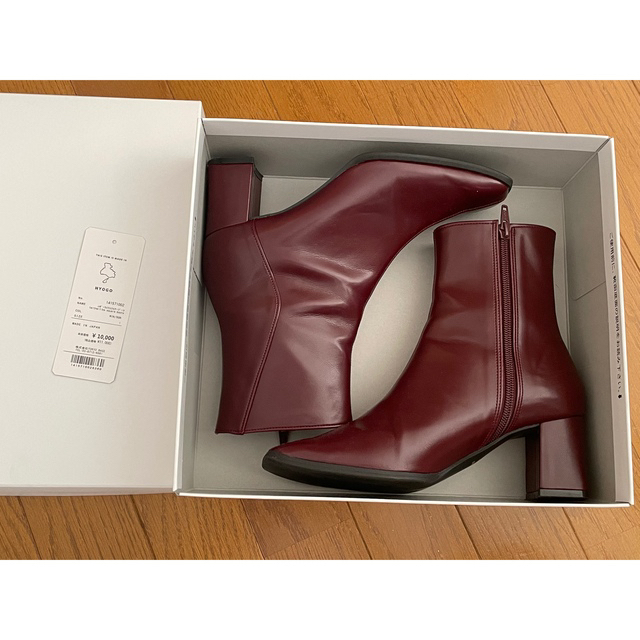 STUDIOUS(ステュディオス)のunited tokyo レザーライクスクエアーブーツショートブーツ レディースの靴/シューズ(ブーツ)の商品写真