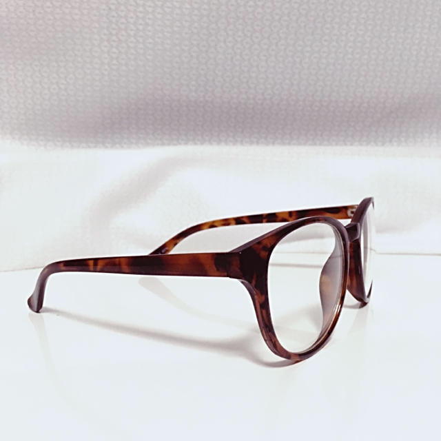 ボストン型 伊達メガネ py6388-2 レディースのファッション小物(サングラス/メガネ)の商品写真