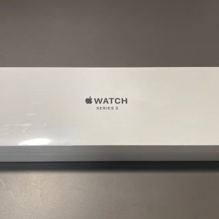 アップルウォッチ(Apple Watch)のAppleWatch3 本体 新品未開封　38mm ブラック(腕時計(デジタル))