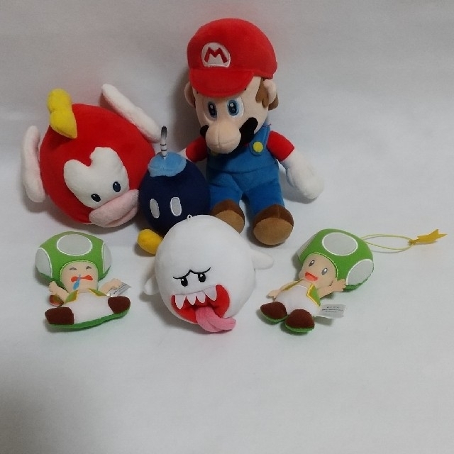 マリオぬいぐるみ５個セット エンタメ/ホビーのおもちゃ/ぬいぐるみ(キャラクターグッズ)の商品写真