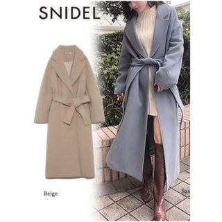 早い者勝ち✨美品！人気の【snidel】ウエストマークウールコート