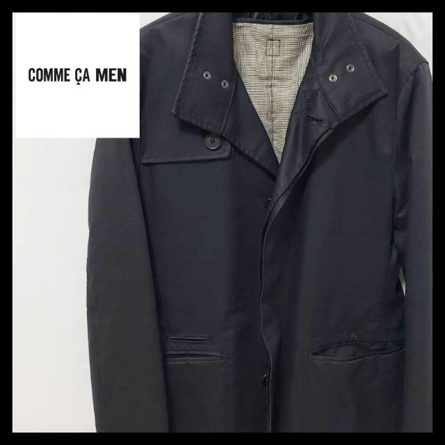 COMME CA MEN(コムサメン)のcomme ce men/ロングコート/ブラック メンズのジャケット/アウター(テーラードジャケット)の商品写真