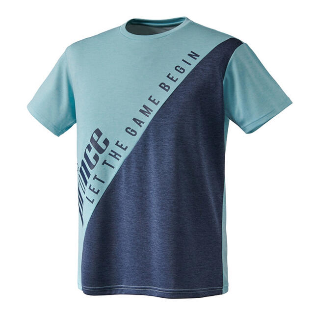 Prince プリンス テニスウェア 半袖Tシャツ ブルー(青) メンズM 新品