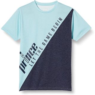 プリンス(Prince)のPrince プリンス テニスウェア 半袖Tシャツ ブルー(青) メンズM 新品(ウェア)