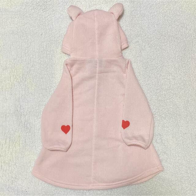 ANAP Kids(アナップキッズ)のANAP way  くま　ワンピース　裏起毛　ピンク　ハート キッズ/ベビー/マタニティのベビー服(~85cm)(ワンピース)の商品写真