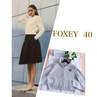 FOXEY 2019年Hoodie Fanニットパーカー40 極美品 Rene