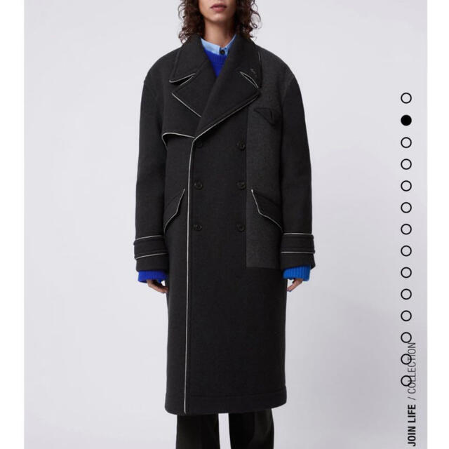 ZARA　オーバーサイズ ADERERROR ウールブレンド コート　XSサイズ