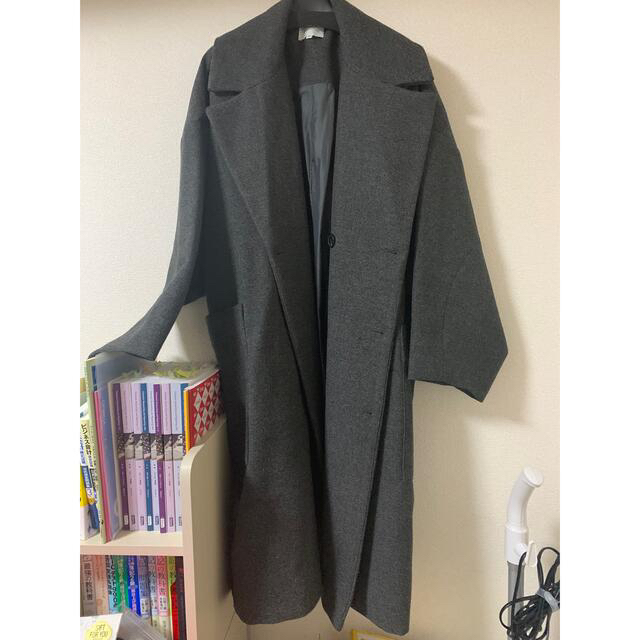 STUDIOUS(ステュディオス)のEMMA CLOTHES グレーコート メンズのジャケット/アウター(チェスターコート)の商品写真