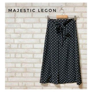 マジェスティックレゴン(MAJESTIC LEGON)のMJESTIC LEGON レディース ひざ丈スカート M ドット(ひざ丈スカート)