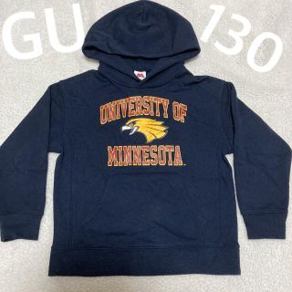 ジーユー(GU)の◆GU トレーナー ミネソタ ガレッジ 130 裏起毛 パーカー コンドル 大学(Tシャツ/カットソー)