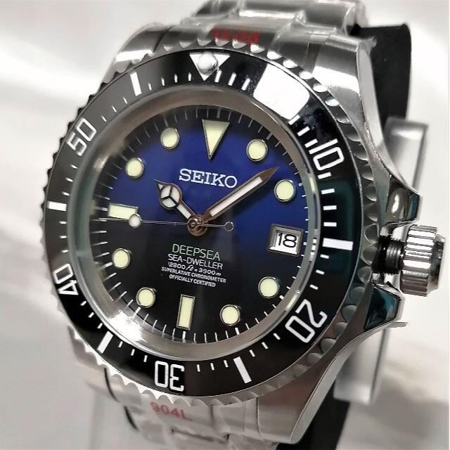 □新品□SEIKOセイコーダイバー個人カスタム品メンズ腕時計MOD男性用