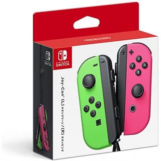 ニンテンドースイッチ(Nintendo Switch)のジョイコン JOY-CON ネオングリーン/ネオンピンク 純正 未開封新品(その他)