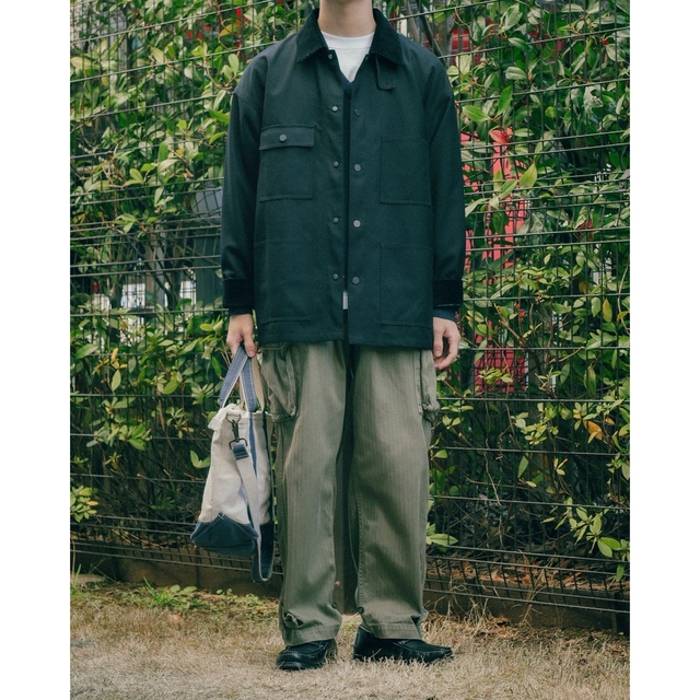 美品〈 MONKEY TIME 〉TW TWILL COVERALL ブラックの通販 by propage