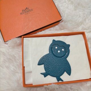 エルメス(Hermes)のエルメス HERMES ピカブック ふくろう ネイビー 箱あり(しおり/ステッカー)