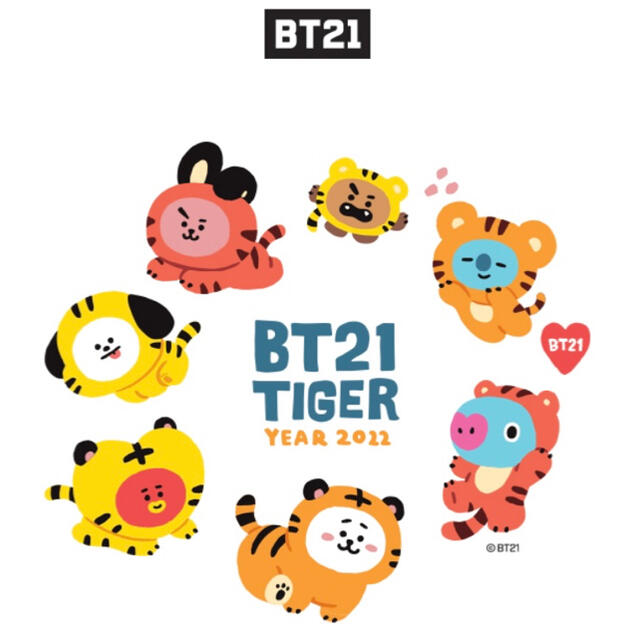 防弾少年団(BTS)(ボウダンショウネンダン)の新品 BT21 TIGER タイガー キーホルダー アクリルキーリング BTS エンタメ/ホビーのアニメグッズ(キーホルダー)の商品写真