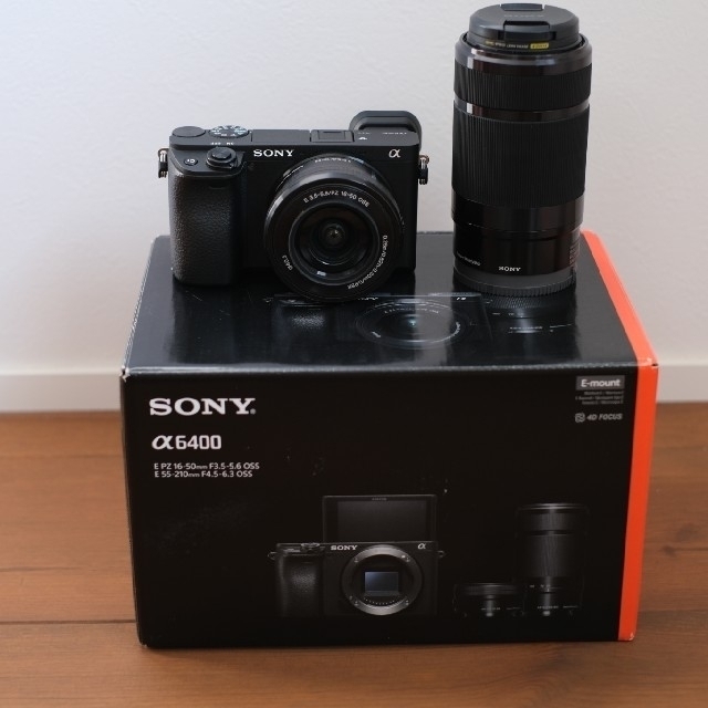 店舗 日本 SONY α6400 ダブルズームキット 美品中古 オマケ数点 ミラー