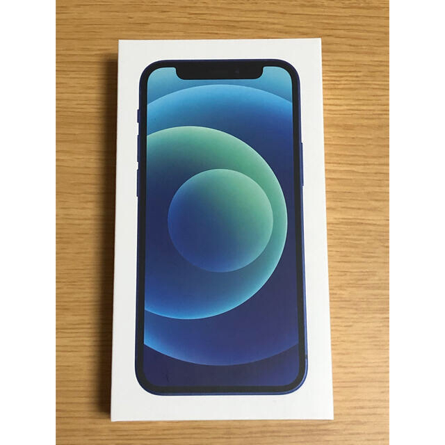 割引購入 12 iPhone - Apple mini ブルー 128GB スマートフォン本体