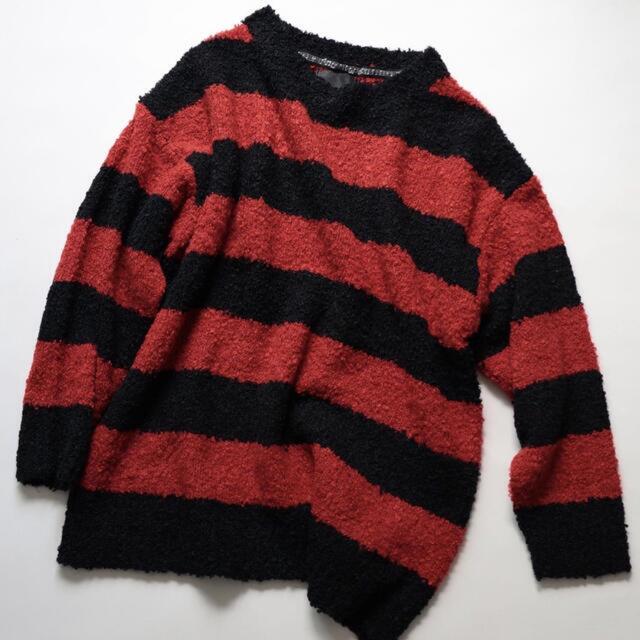 ナンバーナイン　ボーダーニット ALPACA BORDER KNIT