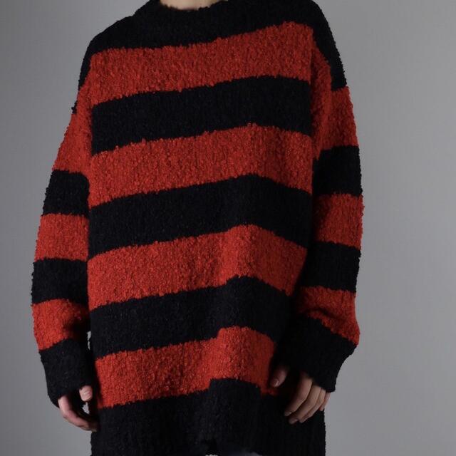 NUMBER (N)INE(ナンバーナイン)のナンバーナイン　ボーダーニット ALPACA BORDER KNIT メンズのトップス(ニット/セーター)の商品写真