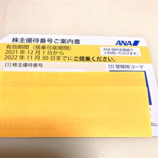 エーエヌエー(ゼンニッポンクウユ)(ANA(全日本空輸))のANA株主優待券　１枚(その他)