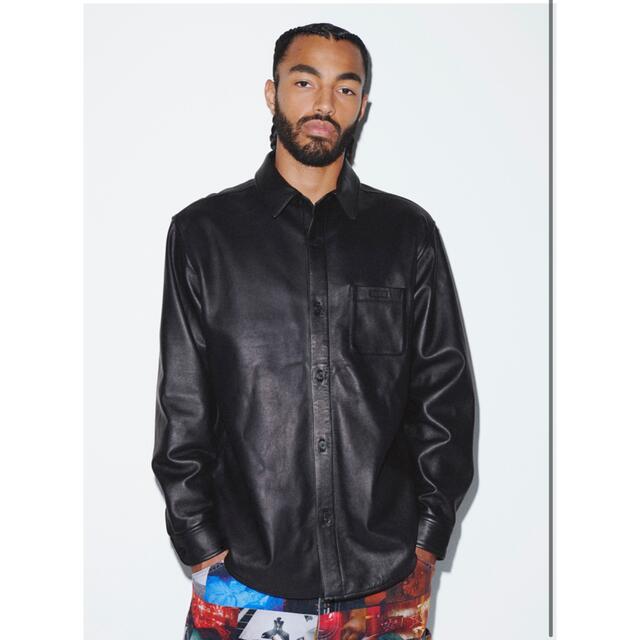 Supreme(シュプリーム)のSUPREME 21FW Leather Shirt L メンズのジャケット/アウター(レザージャケット)の商品写真