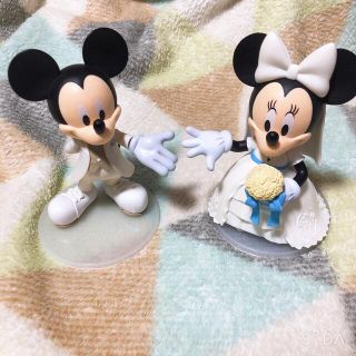 ディズニー(Disney)のディズニー　ウェディング　フィギュア　ミッキー　ミニー　結婚式　ケーキトッパー(アニメ/ゲーム)