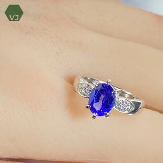 【10-20】タンザナイト ダイヤ リング　1.36ct　D0.08ct(リング(指輪))