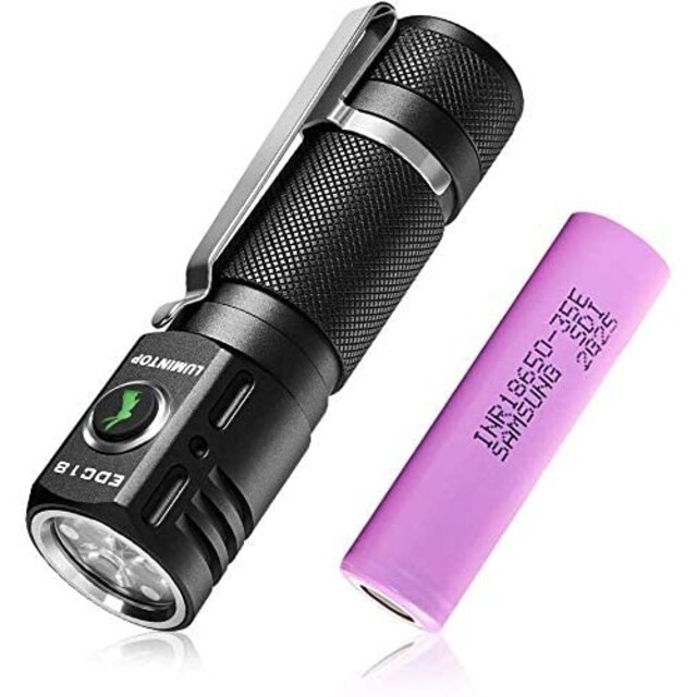 【新品】【EDC18】LUMINTOP 懐中電灯LED 18650電池と充電器付