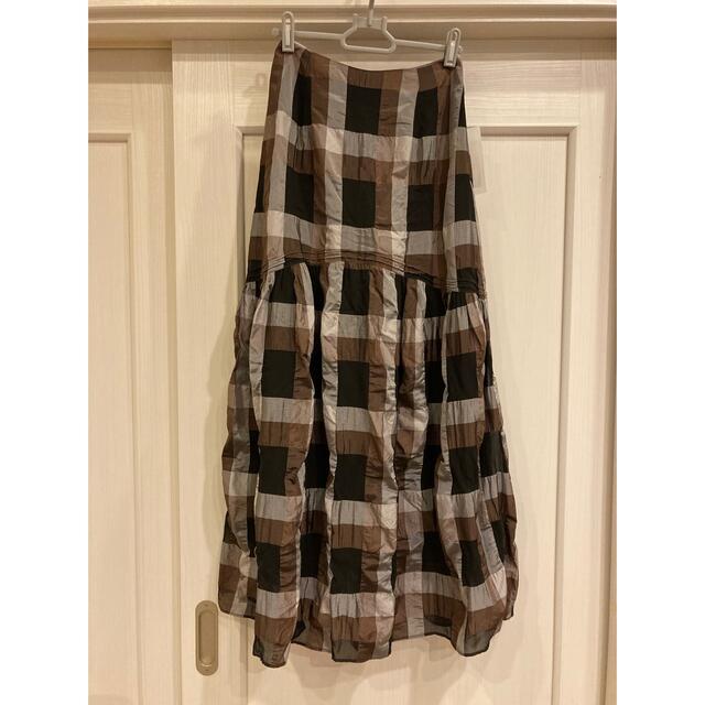 Chambray Check Skirt