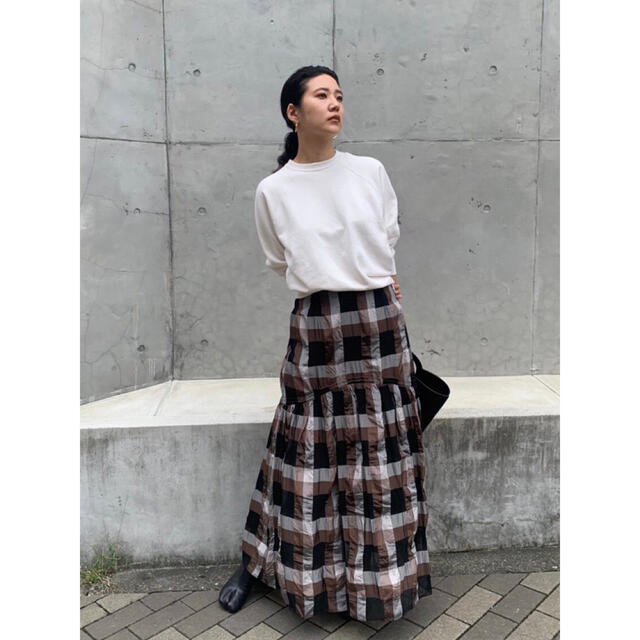 TODAYFUL(トゥデイフル)のChambray Check Skirt レディースのスカート(ロングスカート)の商品写真