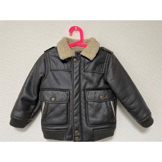 ベビーギャップ(babyGAP)のbabyGAP レザーボアジャケット4yrs(ジャケット/上着)