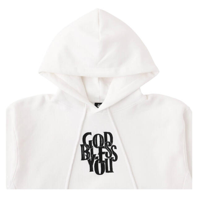 XL】GOD BLESS YOU NO.2 HOODIE WHITE |