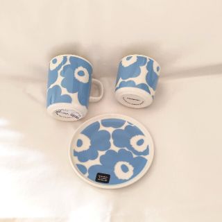 marimekko - マリメッコ ウニッコ スカイブルー プレート マグカップ ...