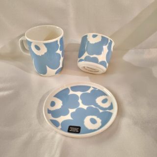 marimekko - マリメッコ ウニッコ スカイブルー プレート マグカップ ...