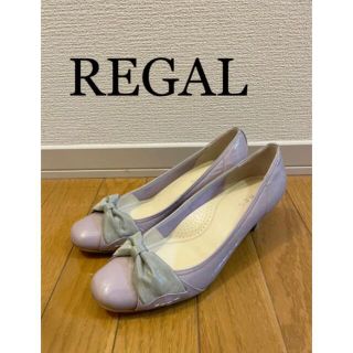 リーガル(REGAL)のREGAL リーガル　パンプス　リボン　ライトパープル(ハイヒール/パンプス)