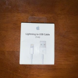 アップル(Apple)のApple社　Lightning to USB cable 1m(バッテリー/充電器)