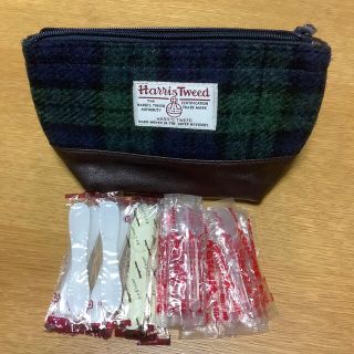 ハリスツイード(Harris Tweed)のハリスツイード ポーチ&ヤクルトのスプーン(ポーチ)