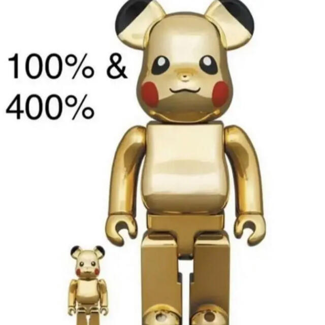 BE@RBRICK ピカチュウGOLD CHROMEVer. 100%&400%