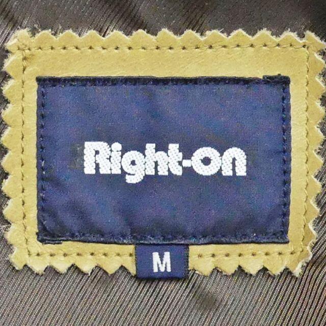 Right-on(ライトオン)のメンズ レザーステンカラーコート M 黄色  ハーフコート 本革 ジャケット メンズのジャケット/アウター(レザージャケット)の商品写真