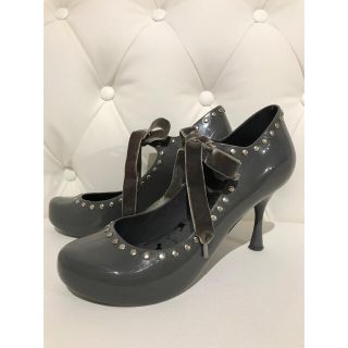 メリッサ(melissa)のmelissa メリッサ パンプス 38 24cm グレー(ハイヒール/パンプス)