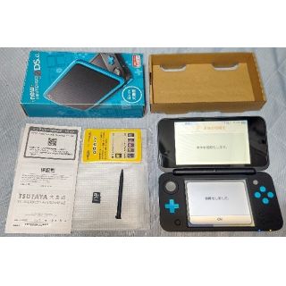 ニンテンドー2DS(ニンテンドー2DS)の★完品★newニンテンドー 2DS LL ブラック×ターコイズ(携帯用ゲーム機本体)