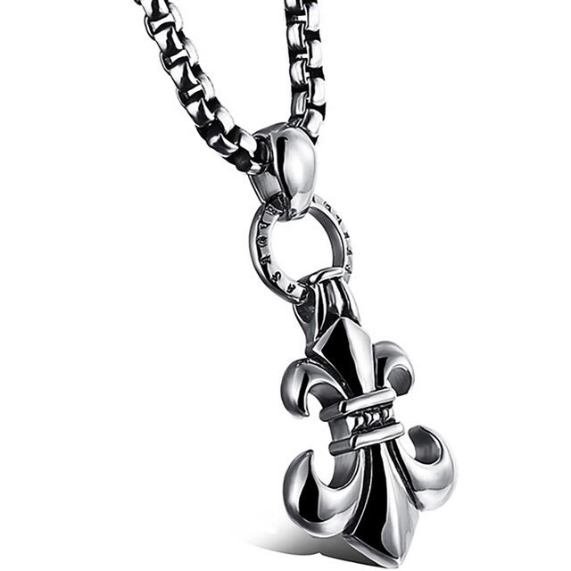 Chrome Hearts   フレアネックレス ユリ百合の紋章 メンズネックレス