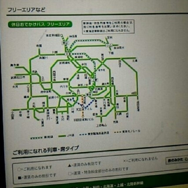 休日お出かけパス チケットの乗車券/交通券(鉄道乗車券)の商品写真