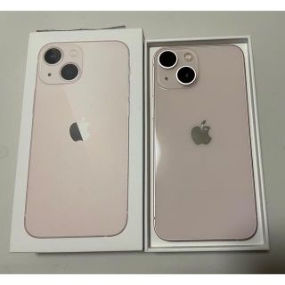 アップル(Apple)のsim フリー iphone13mini 本体 128g pink ピンク(スマートフォン本体)