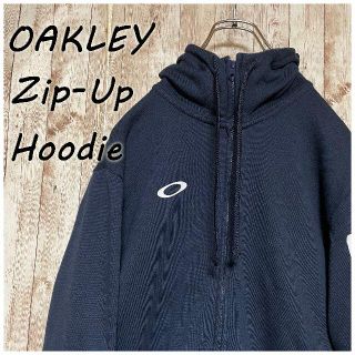 オークリー(Oakley)のOAKLEY 袖ビッグロゴ ジップアップパーカー(パーカー)